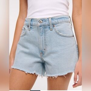Abercrombie 90s Relax Cutoff Shorts- High Rise